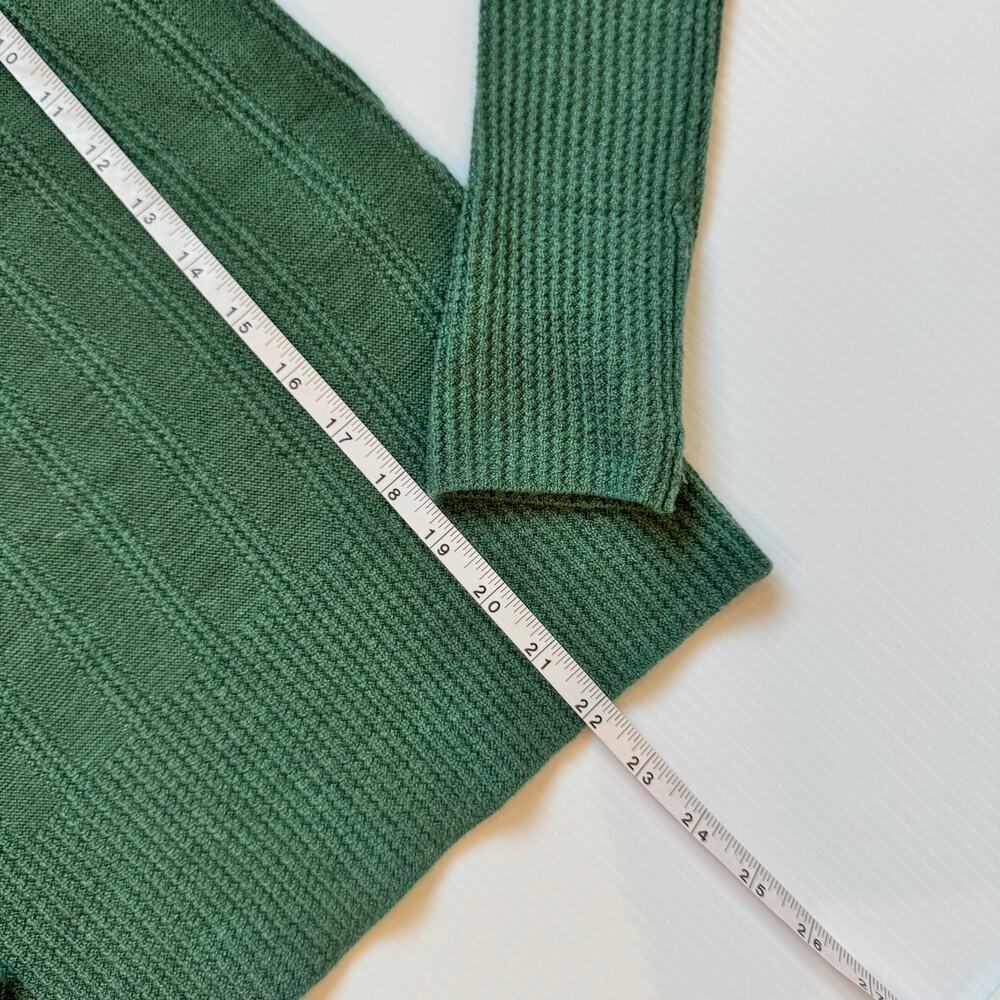 WRAP London Merino Wool Rollneck Sweater Green Women’s 8 Minimalist Luxury Cozy - Picture 13 of 16